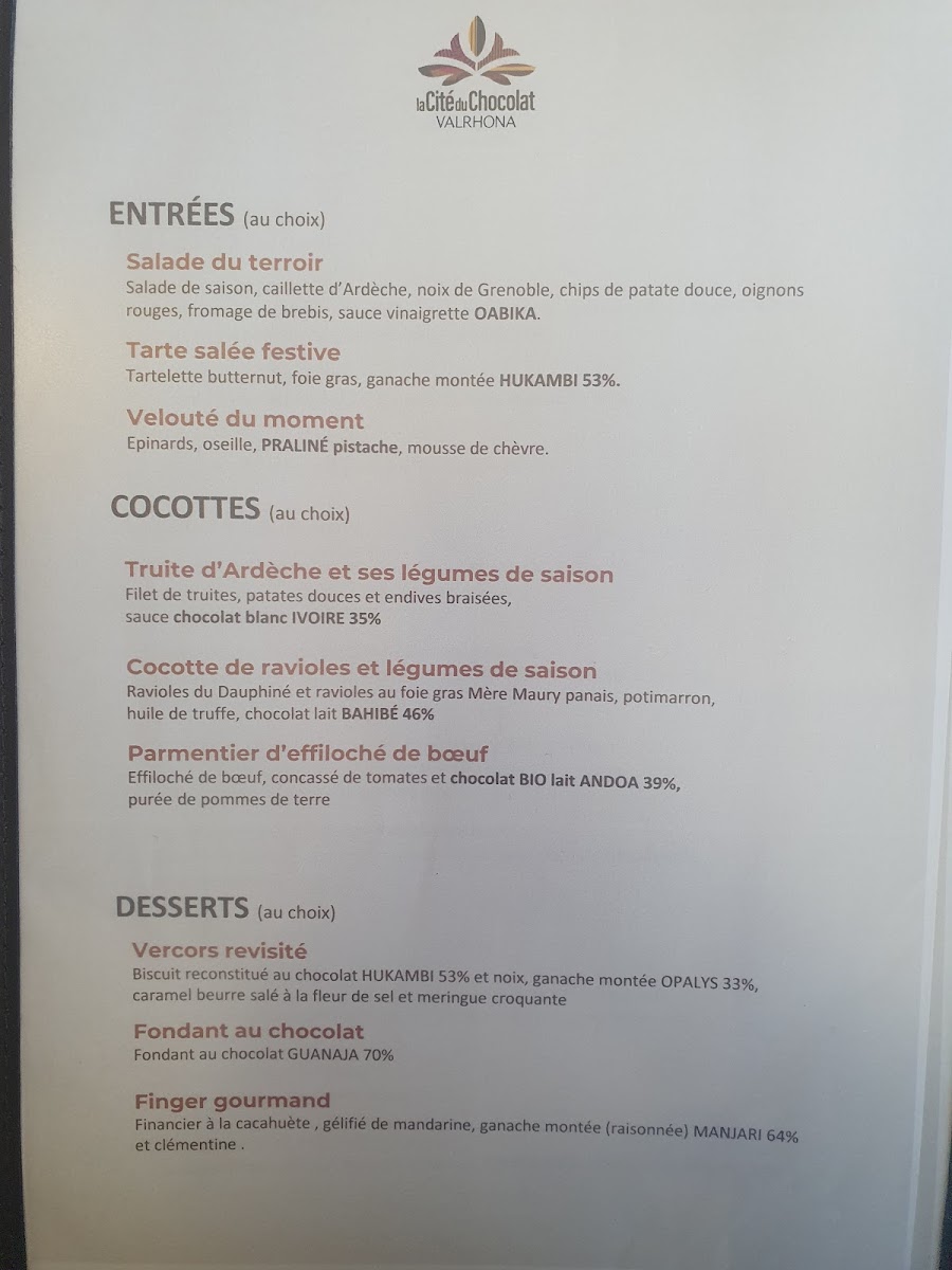 Menu Comptoir Porcelana Cite Du Chocolat Valrhona-2